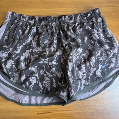 Pantalones Cortos para Correr Nike Dri-FIT Para Mujer XL Marrón/Púrpura Gimnasio Atlético Foto 1 de 4