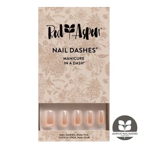 Red Aspen Press On Nails, Acrylic Short Squoval, Blessed Barbara Ann - Picture 1 of 4