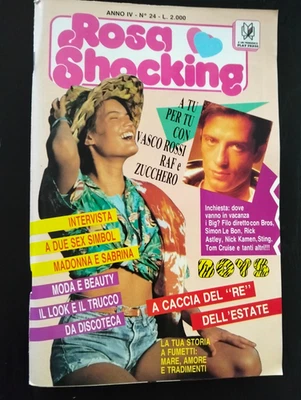 Rosa Shocking 24 1989 Vasco Rossi Raf Sabrina Salerno Madonna Nick Kamen Duran - Image 1 of 4