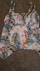 Costume da bagno donna Kona Sol taglia 22W rosa e verde floreale - Foto 1 di 2