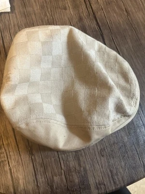 Gorra plana vintage Sean John sombrero de noticiero beige texturizado talla M/L Foto 1 de 4