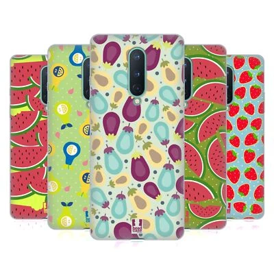 FUNDA HEAD CASE DESIGNS PATRONES DE FRUTAS LOTE 2 GEL SUAVE PARA TELÉFONOS GOOGLE ONEPLUS Foto 1 de 4