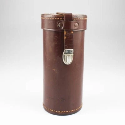 Zeiss Ikon 102 - Estuche para lentes de cuero marrón forrado en terciopelo - 5,5" x 2,25" vintage Foto 1 de 4