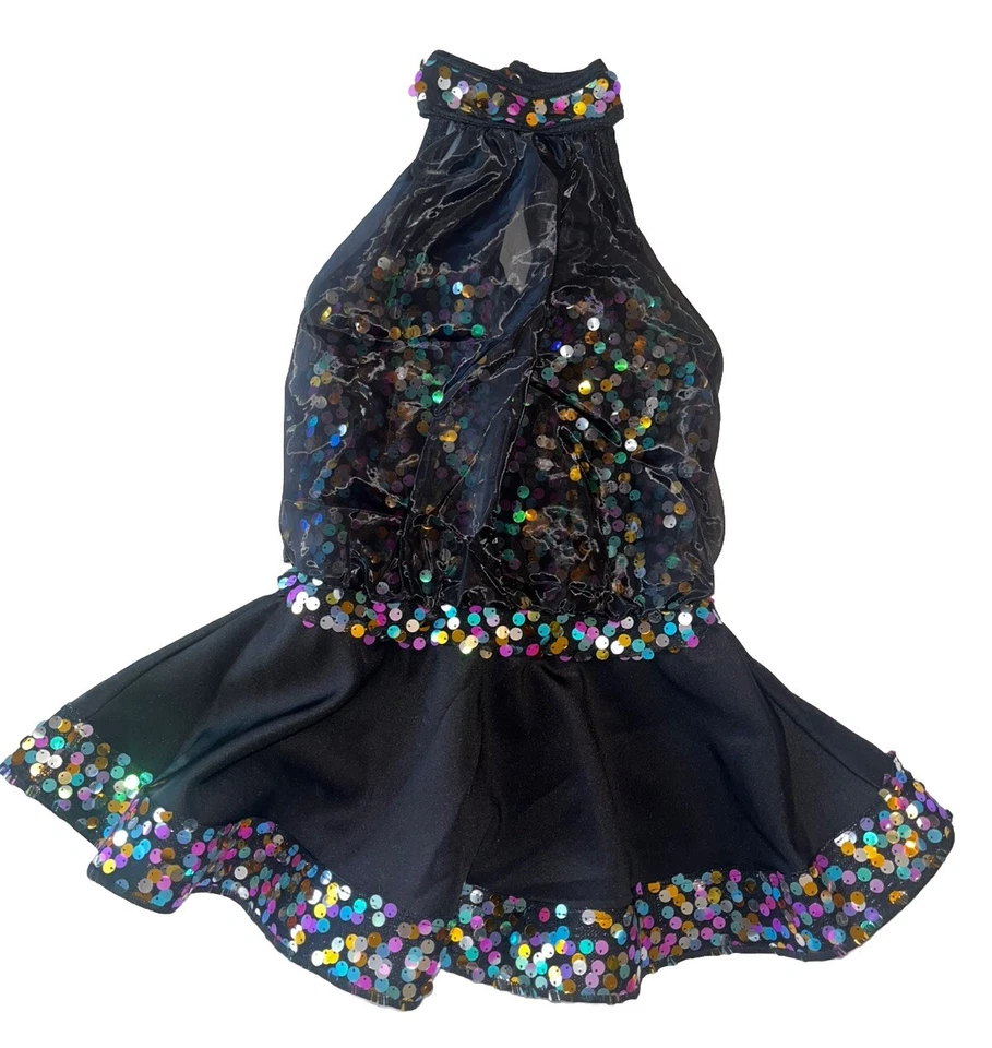 Weissman танец костюм средний ребенка MC черный кран джаз балет блестки юбка 13786 - Изображение 1 из 4