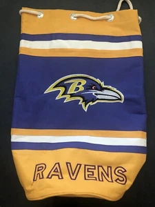 BALTIMORE RAVENS NFL Football Backpack Bag Drawstring Beach Sack - Picture 1 of 8