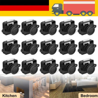 Push Lock Schloss Wohnmobil Wohnwagen Möbelschloss Button Schrank Verriegelung - Bild 1 von 4