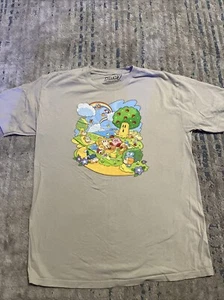 Nintendo Kirby & Waddle Dee Picnic Forest Shirt Mens L Large Cream Official - Picture 1 of 7