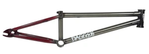 S&M BIKES DAGGER FRAME 20.5 BLOODY FADE RAW PARK 20.5" BMX GLOSS CLEAR RED - Picture 1 of 5