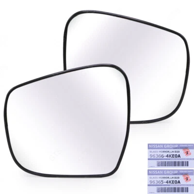Lh+Rh Glass Len Mirror Side Wing Fits Nissan NP300 D23 Single Cab 2015 2020 Foto 1 de 4