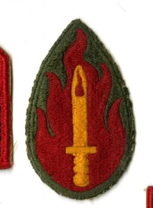 63rd Infantry Division White Back Patch WWII Vintage Europe France - Picture 1 of 2
