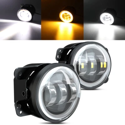 For 2007-2012 GMC Sierra 1500 2500 3500 4" LED Fog Lights Bumper Driving Lamps - Imagem 1 de 4