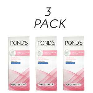 Ponds Perfect Color Complex Beauty Cream. Skin Lightening. 1.35 oz. Pack of 3
