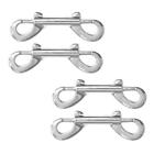 4x Double End Snap Hooks Clips Carabiner for Keyring Water Bucket Leash 9cm