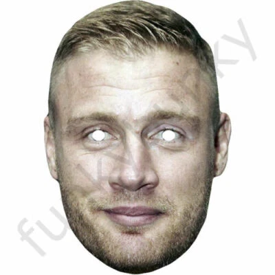 FUNKYBUNKY Freddie Flintoff Cricket Celebrity Card Face Mask - Ready To Wear - Fancy Dress