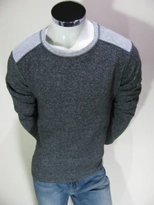 Tommy Bahama Felpa Uomo Grigio Medio Classico Maglia Girocollo Pile Pullover - Foto 1 di 9
