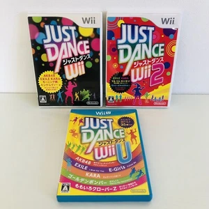 Just Dance 1 2 & Wii U 3Games set Nintendo Wii Japanese ver Tested - Picture 1 of 17