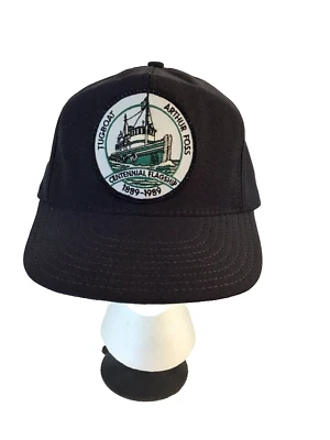 Gorra de camionero negra Snapback Foss Maritime 100 años 1889-1989 de colección Foto 1 de 4