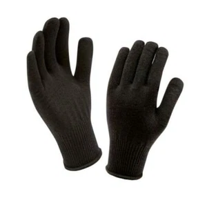 Sealskinz Solo Merino Unisex Liner Glove - Black, One Size