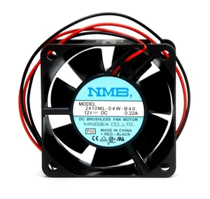 NMB DC Fan 2410ML-04W-B40 60x60x25mm 12V 0.22A Wire 2P 4550rpm 21.5cfm 33.5dBA - Picture 1 of 4