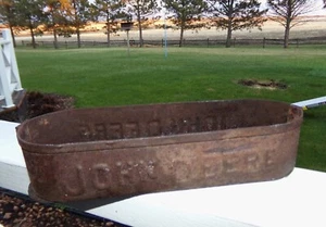 Antique John Deere Tractor Tool Box Tray Binder Embossed Name OEM JD SMALL - Picture 1 of 6