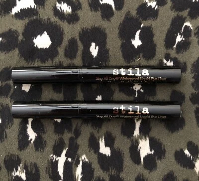 STILA Stay All Day Delineador de Ojos Líquido Impermeable Negro Intenso Lote Viaje Talla NUEVO Foto 1 de 3