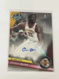 2023-24 Bowman University Chrome - Chrome Prospect Autografi Omaha Bilia... - Foto 1 di 6