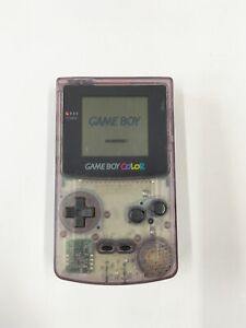 L1673 Ship Free Nintendo Gameboy Color console Clear Purple Japan GBC x