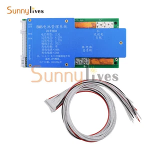 20S 72V Lithium Li-Ion Polymer Akku 45A/80A BMS PCB Board mit Balance&Kabel - Bild 1 von 22