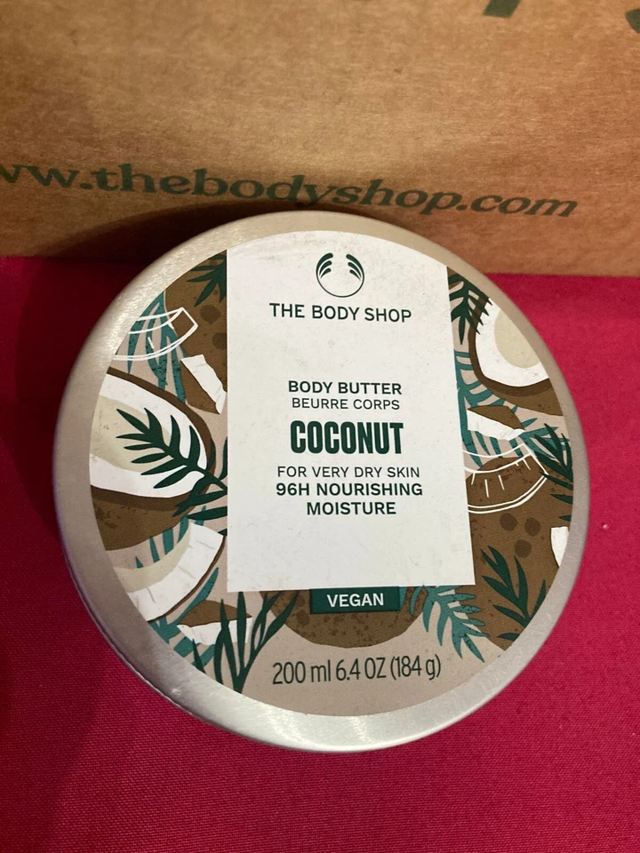 THE BODY SHOP Coconut Body Butter Cream Lotion FULL SIZE 6.4 oz / 200 ml - Image 1 of 1