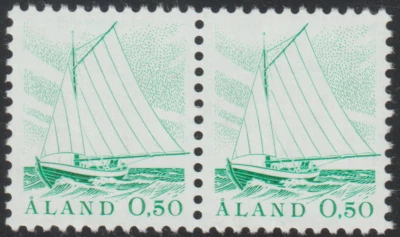 Aland Island 1984-90 SC# 3 - Balandro aparejado con Gaff - un par - Lote M-NH # 72 Foto 1 de 2
