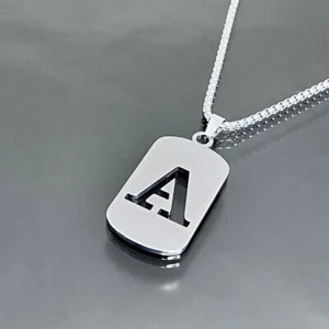 Fashionable S.steel hollow out Letters Chains A-Z Initial Alphabet Necklace - Bild 1 von 33