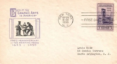 SC# 857 FDC - Nice Cachet - Single - L32079 - Image 1 of 2
