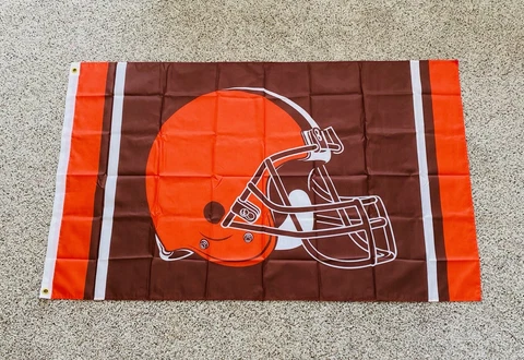 CLEVELAND BROWNS 3'X5' FLAG BANNER ***100% Full Color On Both Sides Of Flag*** Cover