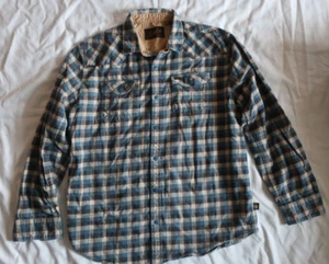 Howler Brothers kariertes Flanell Knopf Druckknopf Western Outdoor Hemd Herren Large - Bild 1 von 3