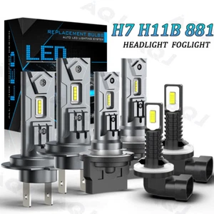 FOR HYUNDAI Santa Fe 2009-2013 LED Headlight High/Low Beam + Fog light bulbs Kit - Bild 1 von 18