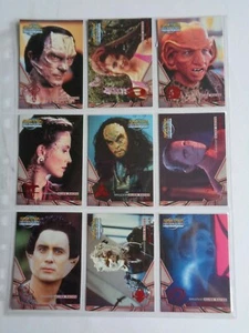  Juego de 9 cartas de persecución Star Trek DS9 Memories From The Future   - Imagen 1 de 1