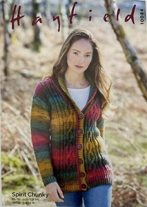 Knitting Pattern Sirdar Hayfield Spirit Chunky - Shawl Collar Cardigan 10084 - Picture 1 of 1