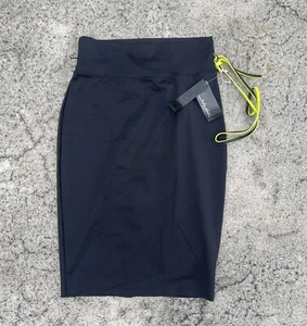 NUEVO CON ETIQUETAS Mujer Bebé Phat Strechy Negro Falda Lápiz Con Cinturón Talla Grande - Imagen 1 de 4