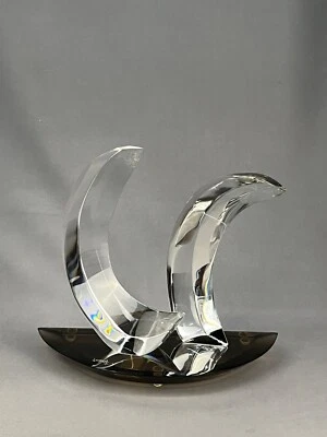 Hivo Van Teal Abstract Modernist Acrylic Lucite 10” Sculpture - Image 1 of 4