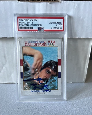 Mark Spitz "Swimming" Autographed Signed 1991 Impel Olympics HOF Card #2 PSA - Image 1 of 4