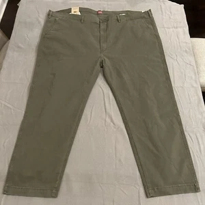 LEVIS XX Standard Taper Chino Pants Stretch Midrise Big & Tall Olive Green NWT* - Picture 1 of 12
