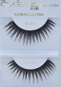 12 Pairs Creme Eyelashes 100% Human Hair Eyelashes #138 - Picture 1 of 1