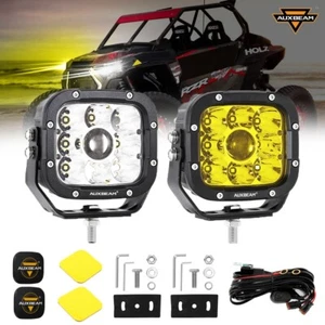 AUXBEAM 2Pcs 5" Super Lens LED Work Pod Light Bar Spotlight Driving Light 2Color - Bild 1 von 12
