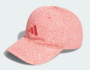 Adidas Women Golf Hat Orange Adjustable  Performance Printed Cap - Picture 1 of 4