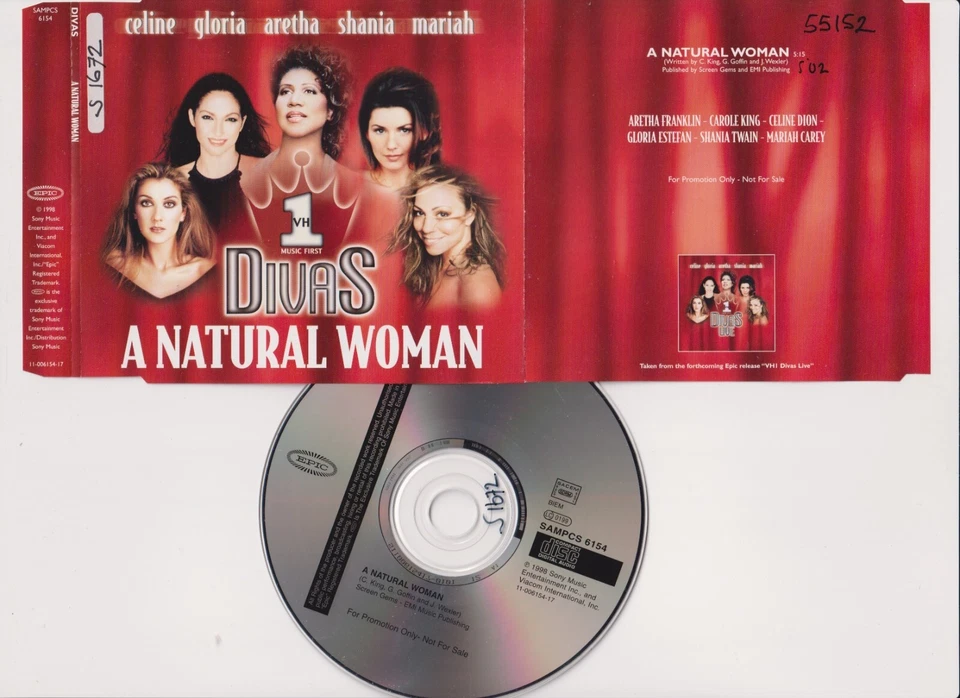 Mariah Carey / Divas – A Natural Woman - Import 1 Track Promo Single CD 1998 - Bild 1 von 1