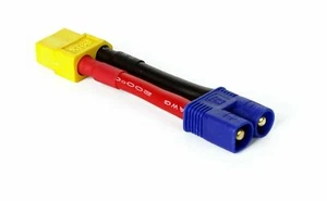 Nuevo adaptador de conversión masculino Common Sense RC XT60 hembra a EC3 # XT60F2EC3M - Imagen 1 de 1