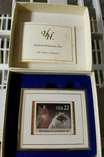 Hanford heirlooms Abyssinan cat, Himalayan cat framed stamp.