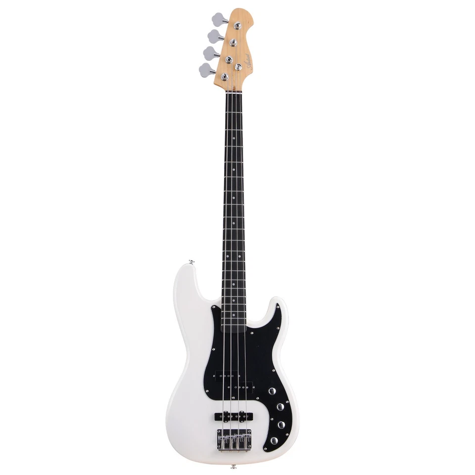 Artist Vintage Hybrid White Active / Passive Bass Guitar - image 1 of 4