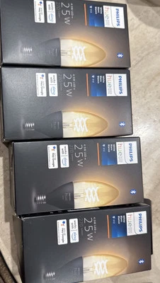 Philips White E12 4.5 LED 25 W 270 Lumen Candle Light Bulb Lot  - Image 1 of 4