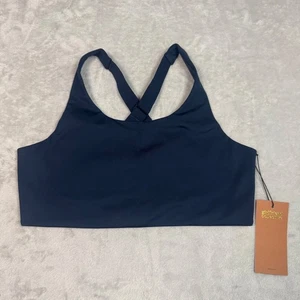 Nuevo con etiquetas Sujetador Deportivo Girlfriend Collective Simone Soporte Alto XL Azul Marino Reciclado - Imagen 1 de 8